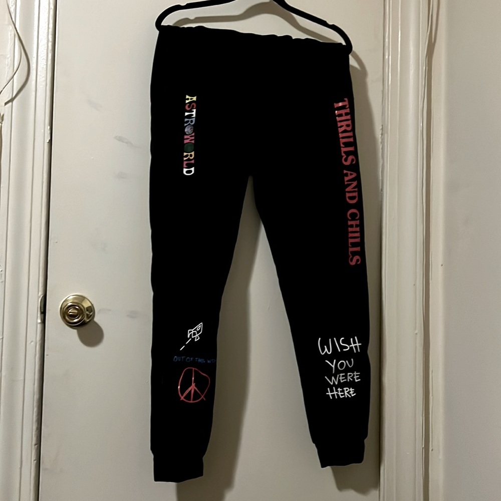 Black small Astroworld sweatpants